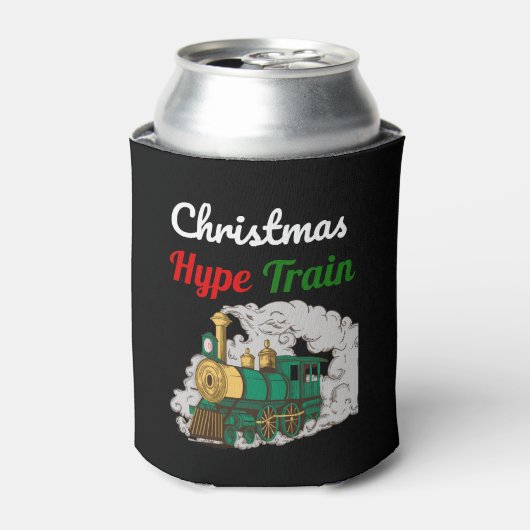 Kersttrein - Kerstmis Hype Trein Blikjeskoeler (Blikje Voorkant)