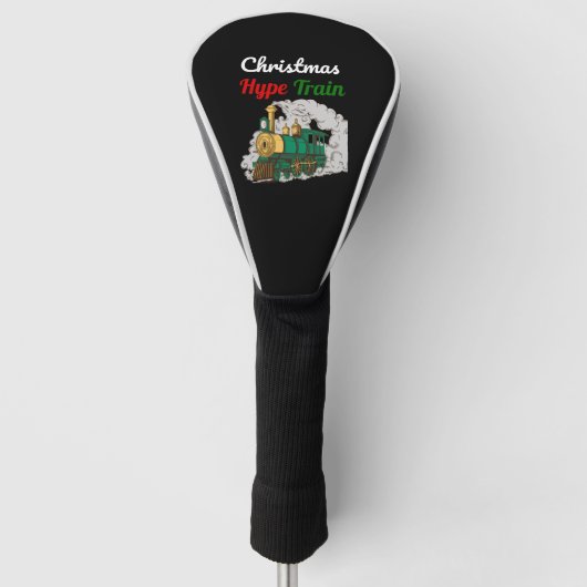 Kersttrein - Kerstmis Hype Trein Golfheadcover (Voorkant)
