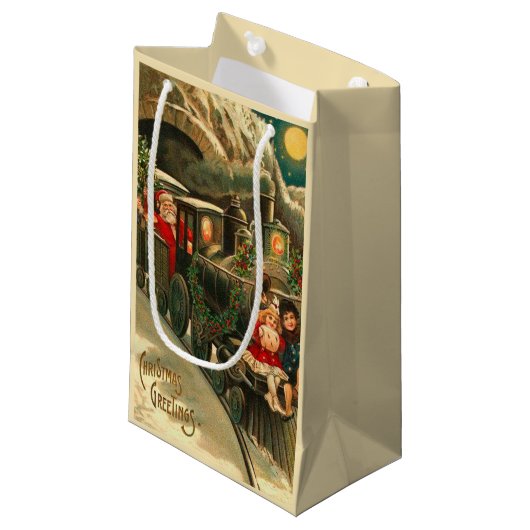  kersttrein klein cadeauzakje (Voorkant Gekanteld)