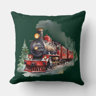 Kersttrein Kussen