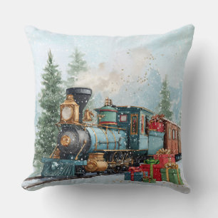 Kersttrein Kussen