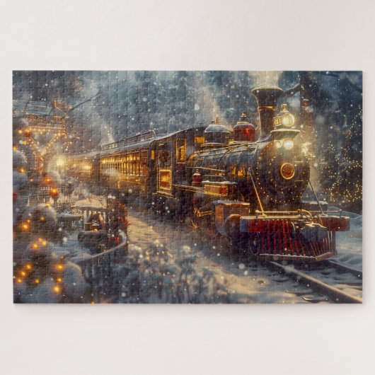 Kersttrein Legpuzzel (Horizontaal)