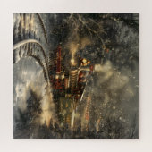 Kersttrein Legpuzzel (Horizontaal)