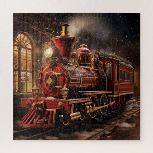 Kersttrein Legpuzzel (Verticaal)