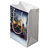 Kersttrein Medium Cadeauzakje (Voorkant Gekanteld)