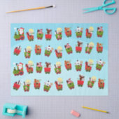 Kersttrein met balletjesritje tissuepapier (Craft)