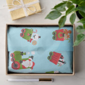 Kersttrein met balletjesritje tissuepapier (Geschenk)