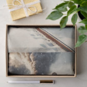 Kersttrein met Holiday Wreath Decoupage Tissuepapier (Geschenk)