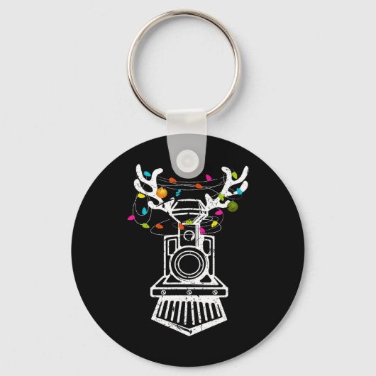 Kersttrein met wieltreinen sleutelhanger (Voorkant)