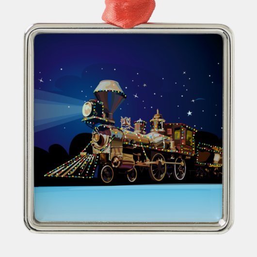Kersttrein Metalen Ornament (Voorkant)