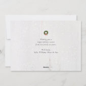  kersttrein, niet-foto feestdagenkaart (Achterkant)