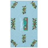 Kersttrein op Sky Blue Tafelkleed (Voorkant)
