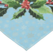 Kersttrein op Sky Blue Tafelkleed (Gekanteld)