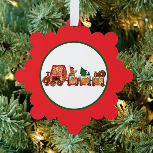 Kersttrein Ornament Kaart (Insitu (Drie))