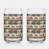 Kersttrein Ornamenten Pine Branches Blikvorm Glas (Links)