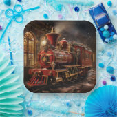 Kersttrein Papieren Bordje (Feest)