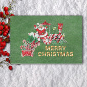 Kersttrein Pepermunt Wielen Santa Letters Tissuepapier