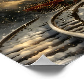 Kersttrein Poster (Hoek)