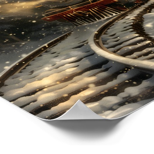 Kersttrein Poster (Hoek)