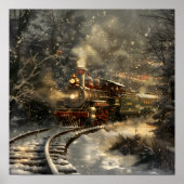 Kersttrein Poster (Voorkant)