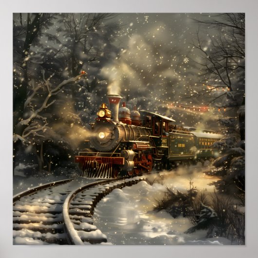 Kersttrein Poster (Voorkant)