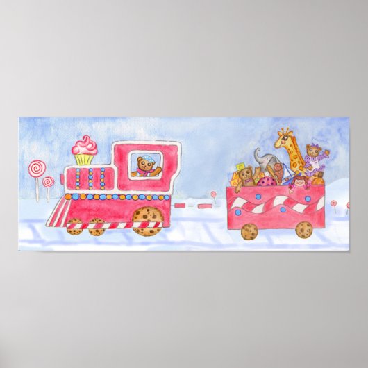 Kersttrein Poster (Voorkant)