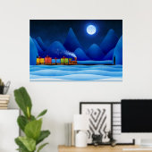 Kersttrein Poster (Thuiskantoor)