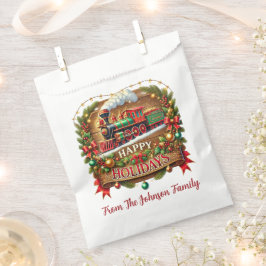 Kersttrein Prettige Feestdagen Bedankzakje