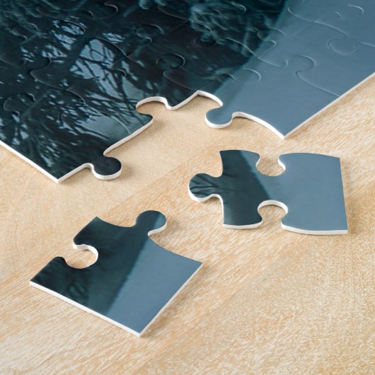 kersttrein puzzel legpuzzel (Zijkant)