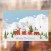 Kersttrein Raamsticker (Vel 2)