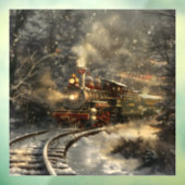 Kersttrein Raamsticker (Vel 3)