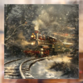 Kersttrein Raamsticker (Vel 2)