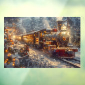 Kersttrein Raamsticker (Vel 3)
