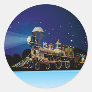 Kersttrein Ronde Sticker