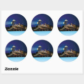 Kersttrein Ronde Sticker (Vel)