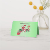 Kersttrein Snoep Wielen Groen Plaatskaartje (Achterkant)