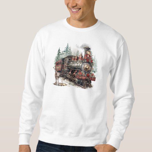 Kersttrein Sweatshirt (Voorkant)