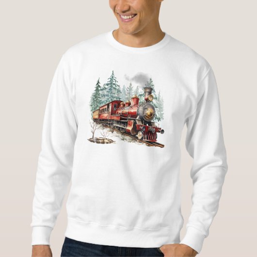Kersttrein Sweatshirt (Voorkant)