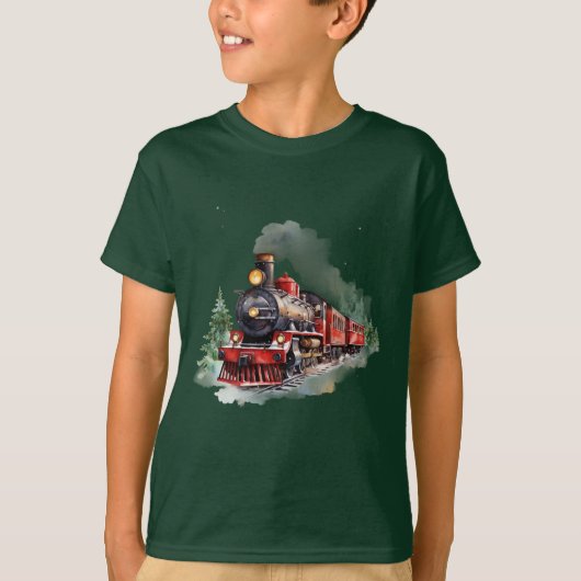 Kersttrein T-shirt (Voorkant)