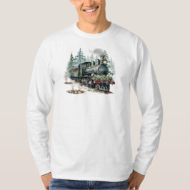 Kersttrein T-shirt met lange mouwen