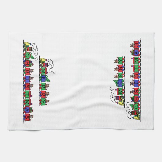 Kersttrein Theedoek (Horizontaal)