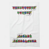 Kersttrein Theedoek (Verticaal)