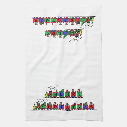 Kersttrein Theedoek (Verticaal)