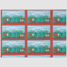 Kersttrein Tissuepapier