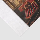 Kersttrein Tissuepapier (Detail)