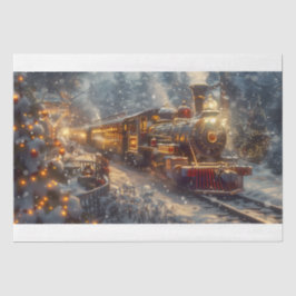 Kersttrein Tissuepapier