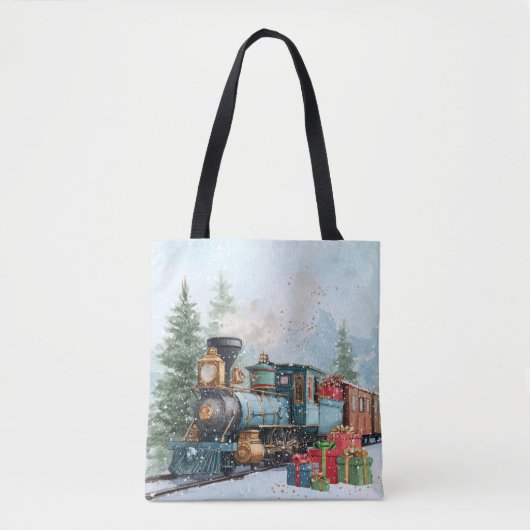Kersttrein Tote Bag (Voorkant)