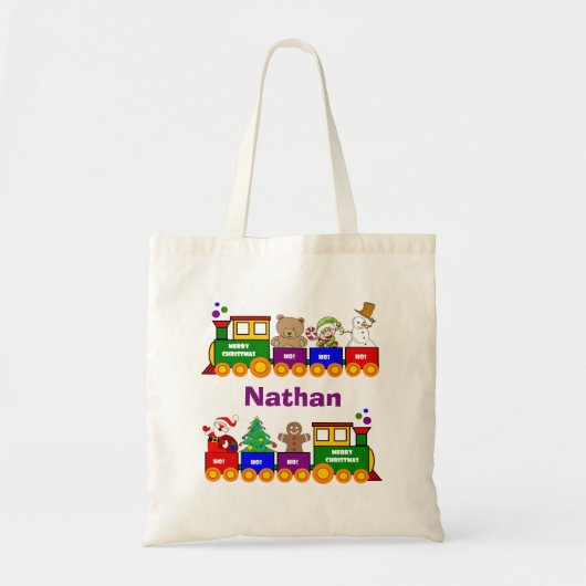 Kersttrein Tote Bag (Voorkant)