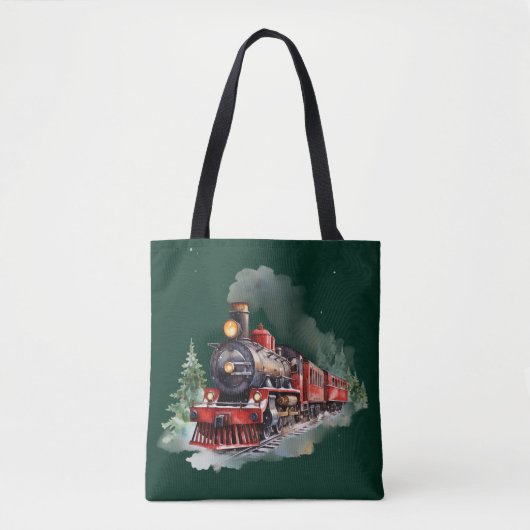 Kersttrein Tote Bag (Voorkant)