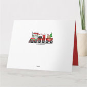 Kersttrein Vakantie kaart toevoegen (Achterkant)